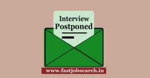 interview postponed